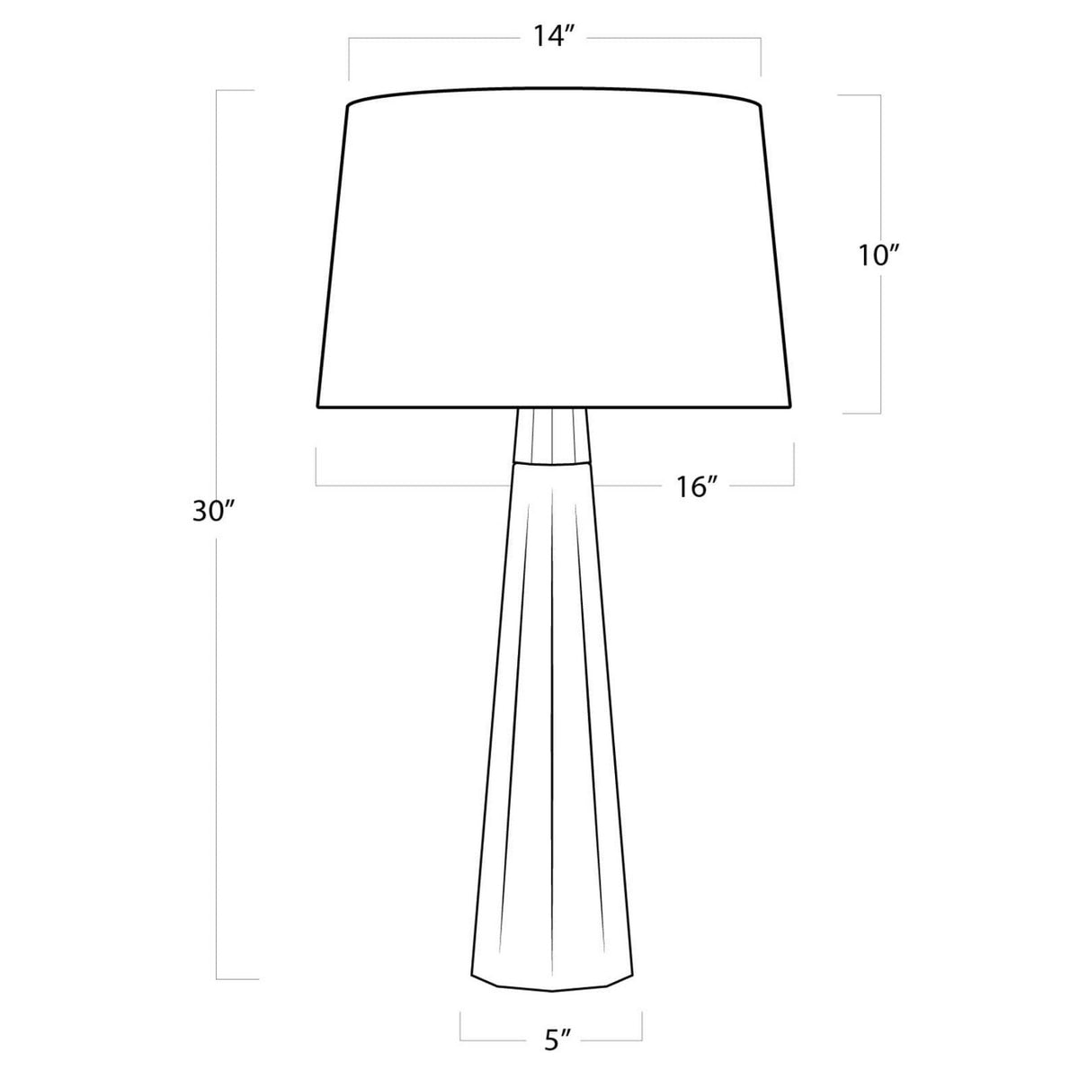 Beretta One Light Table Lamp