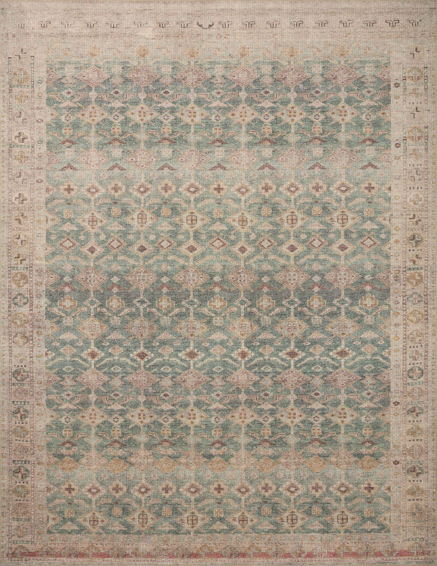Aubrey Rug 02 | Aqua / Sand