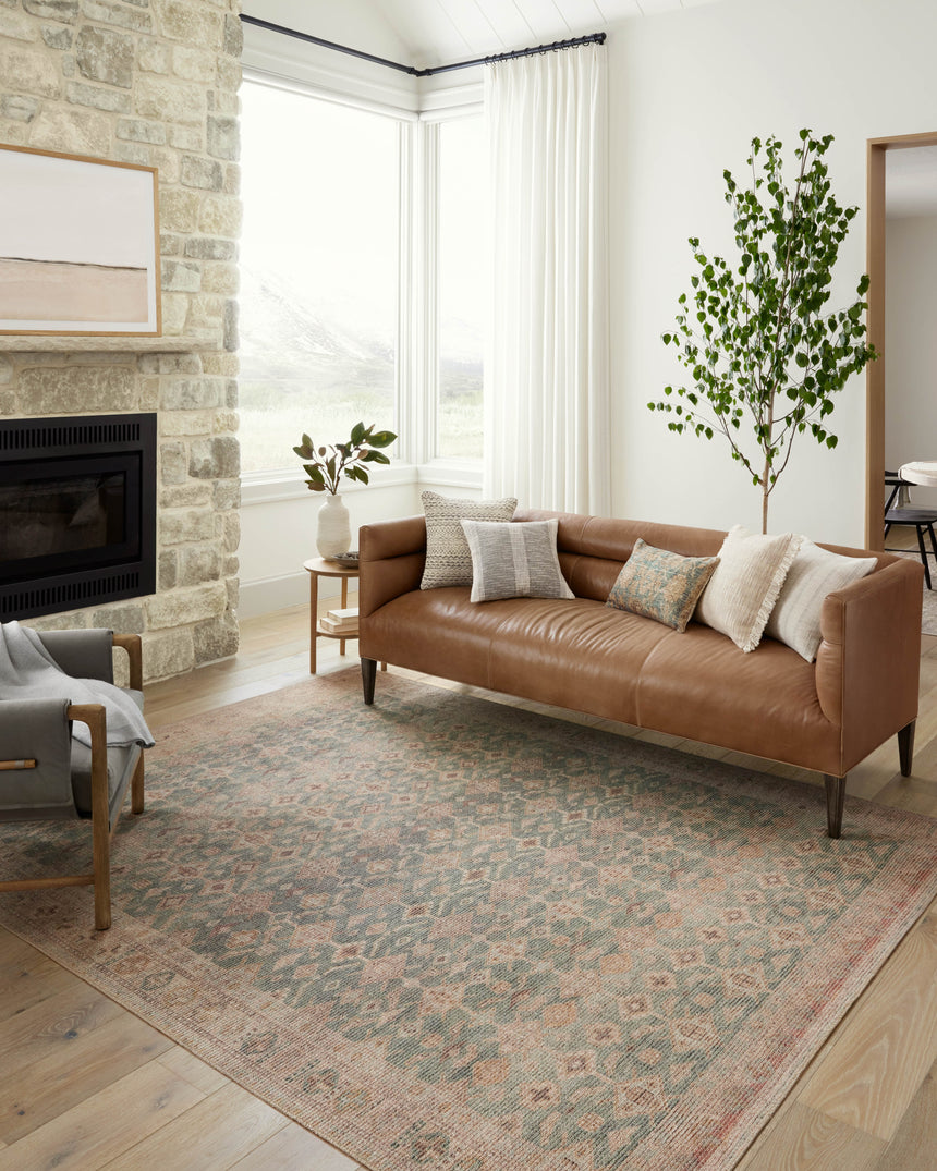 Aubrey Rug 02 | Aqua / Sand