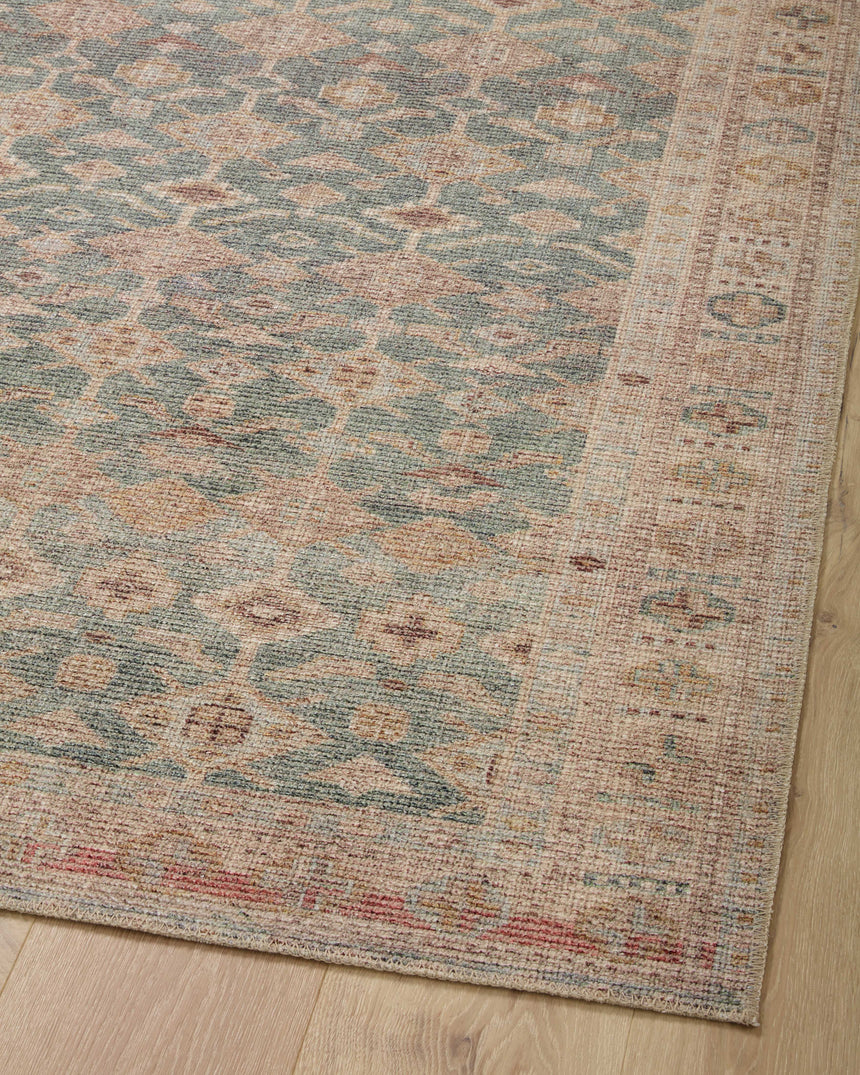 Aubrey Rug 02 | Aqua / Sand