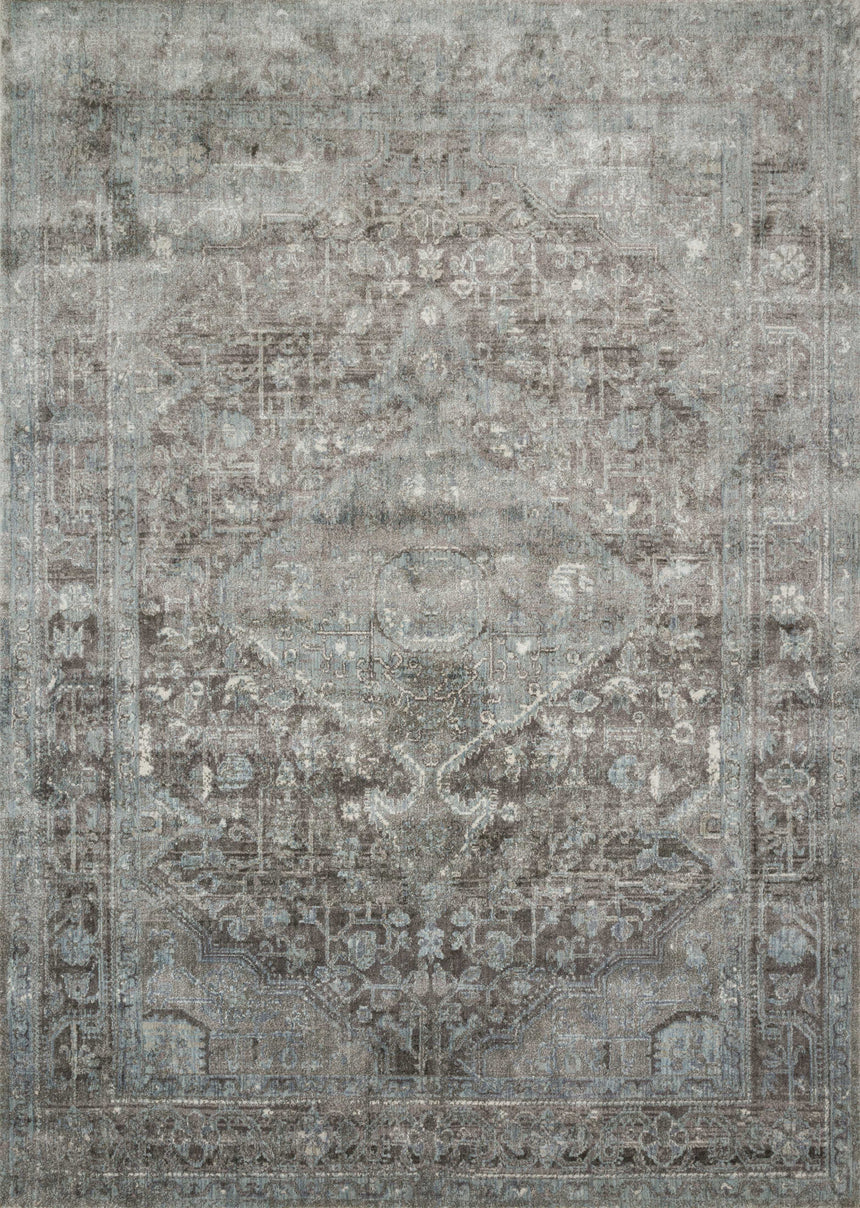 Anastasia Rug 22 | Stone / Blue