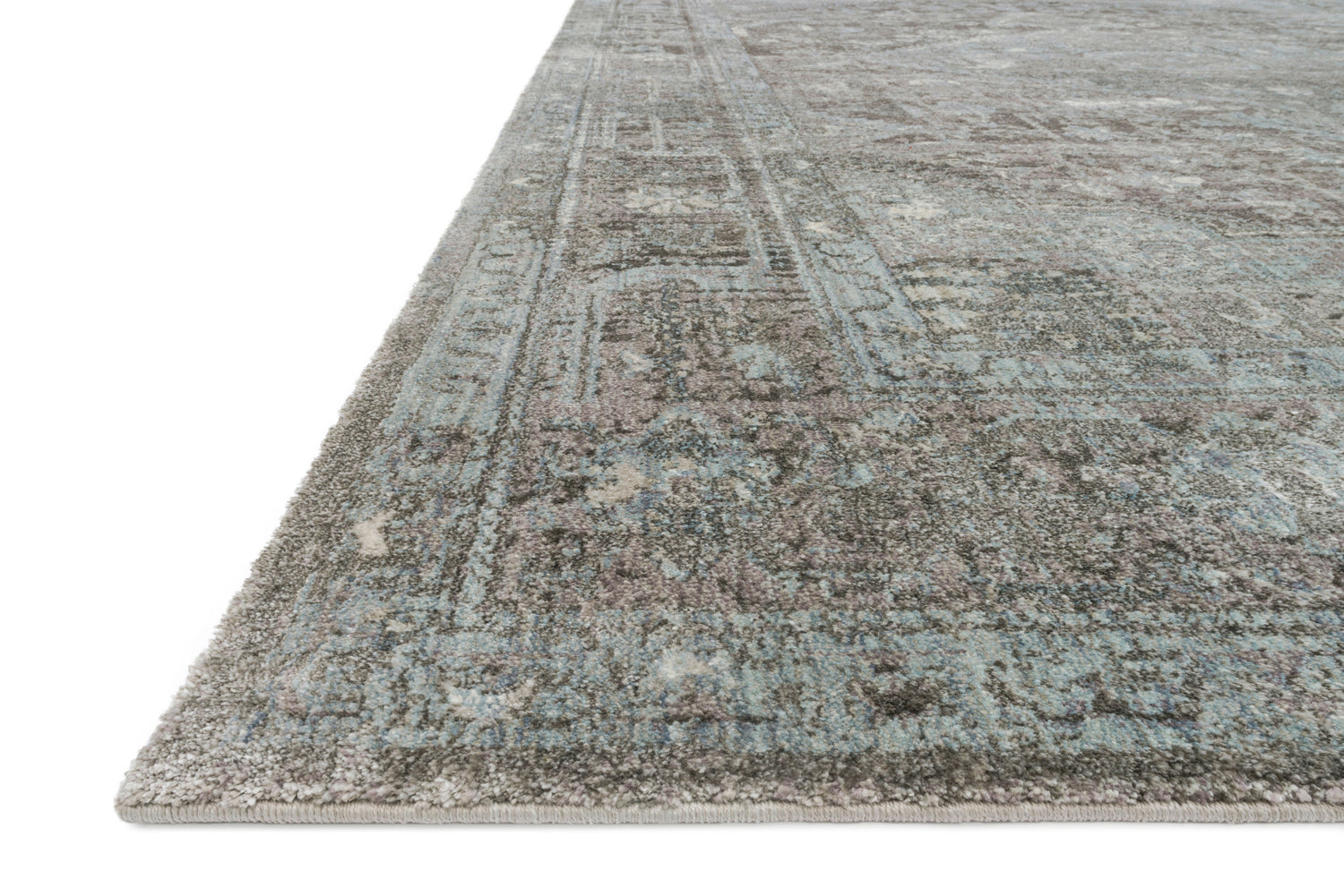 Anastasia Rug 22 | Stone / Blue