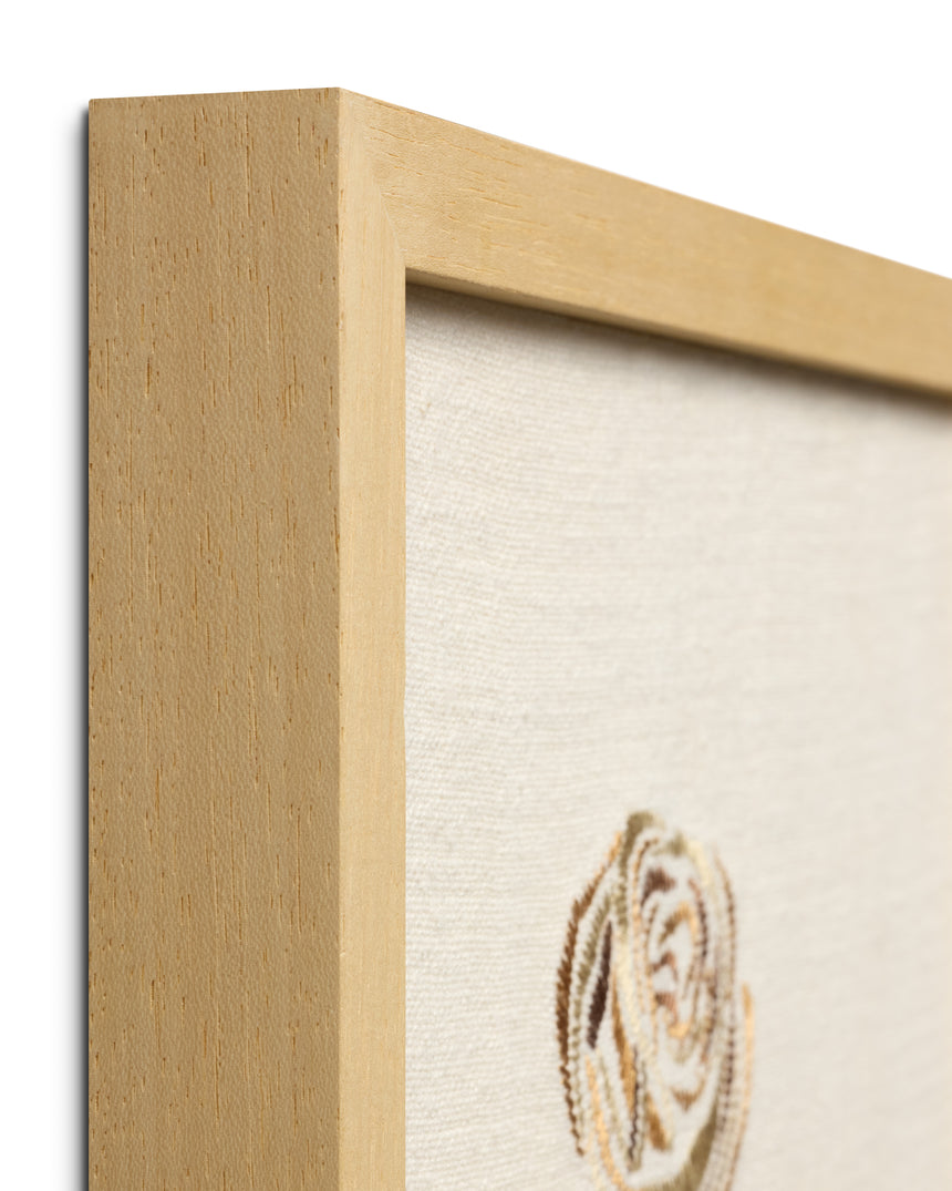 Rose Bud Beige Wall Art