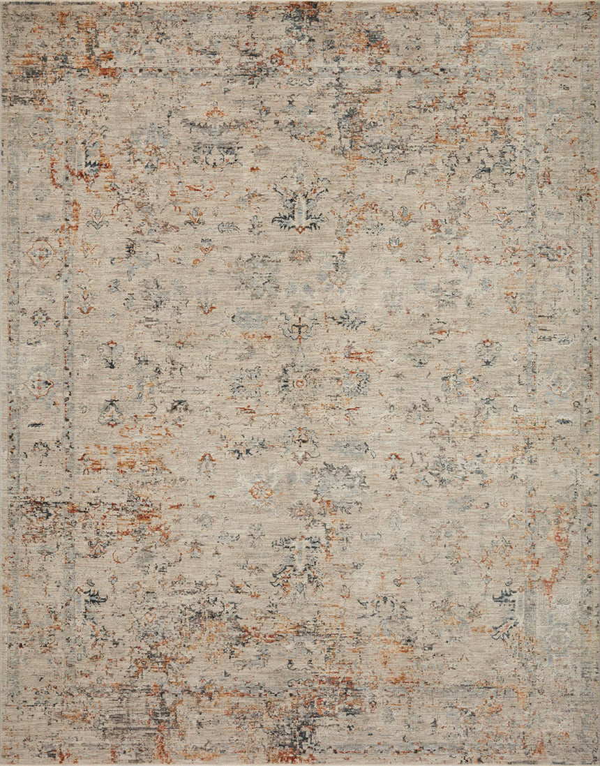 Axel Rug 02 | Silver / Spice