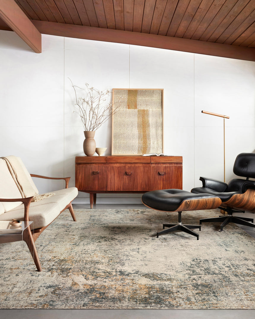 Axel Rug 04 | Ocean / Beige