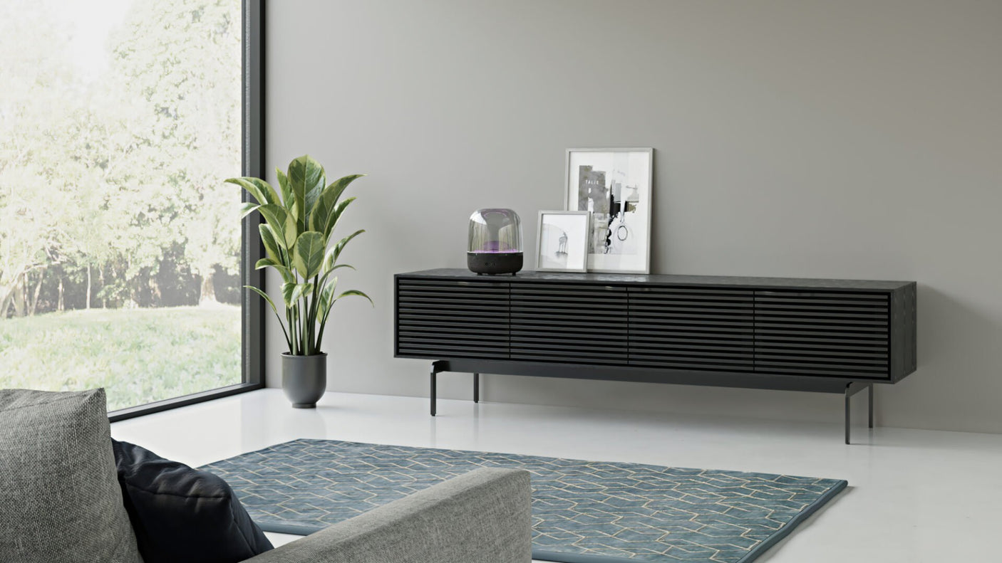 Align 7473 | Low 4 Door Media & Storage Console