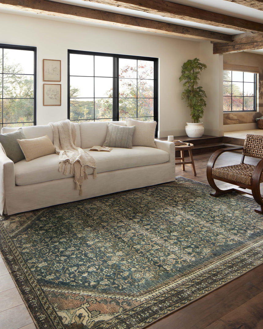 Banks Rug 02 | Denim / Clay