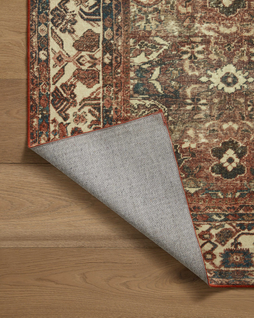 Banks Rug 04 | Brick / Ivory