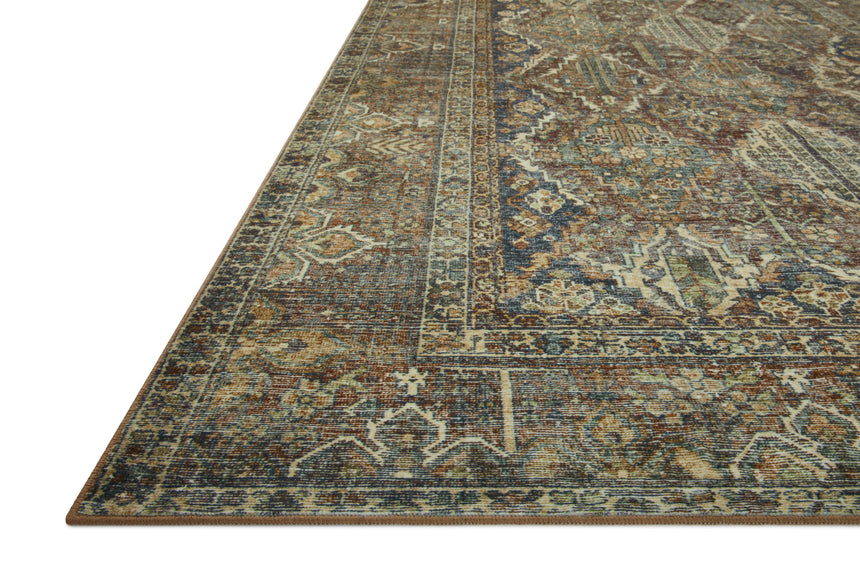 Banks Rug 05 | Spice / Blue