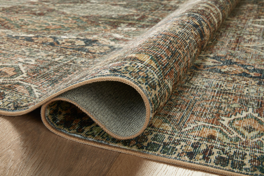 Banks Rug 05 | Spice / Blue