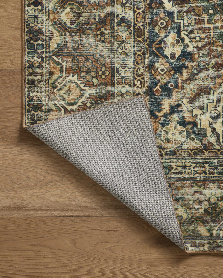 Banks Rug 05 | Spice / Blue