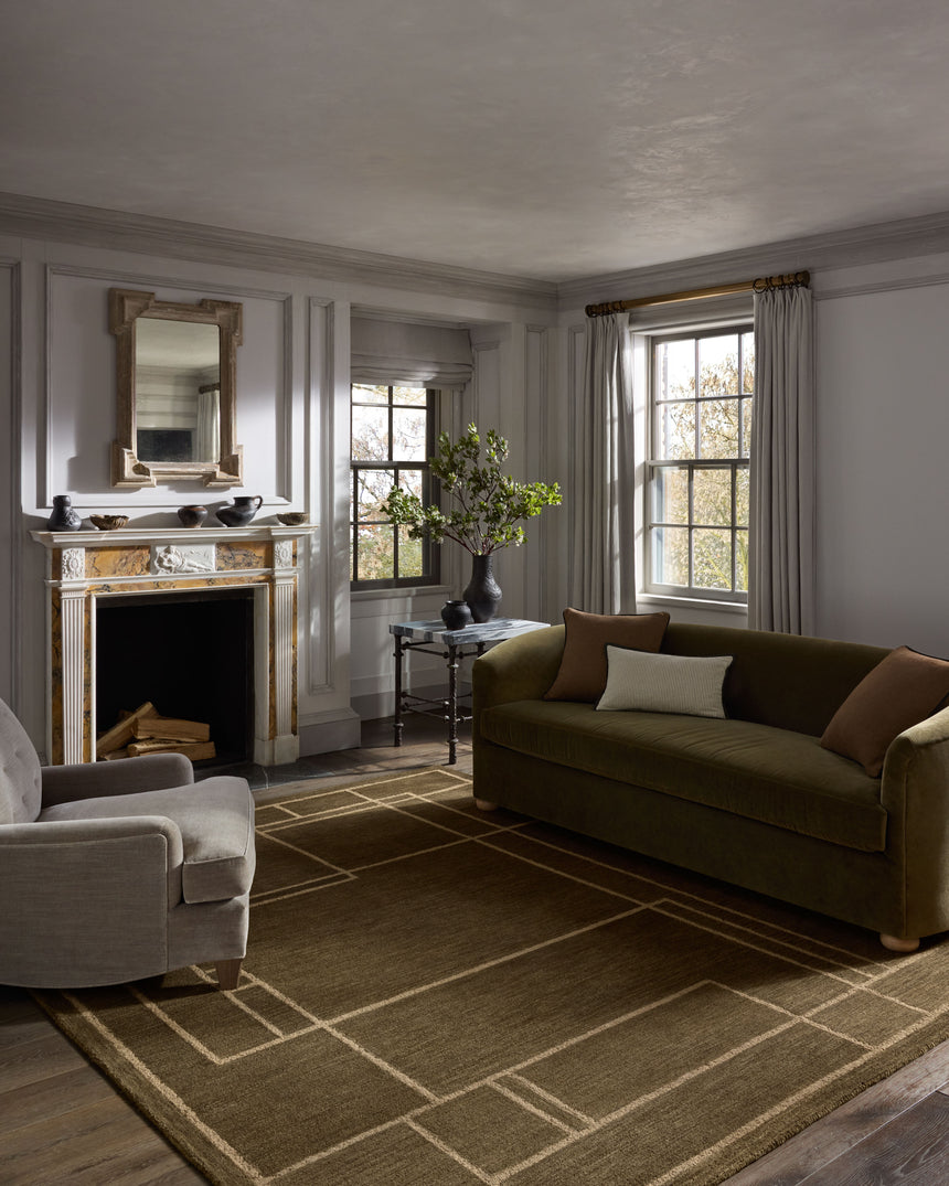 Barrow Rug 01 | Olive / Natural