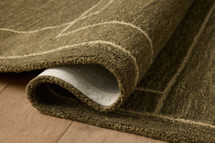 Barrow Rug 01 | Olive / Natural