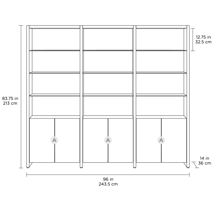 Linea | 3-Shelf System