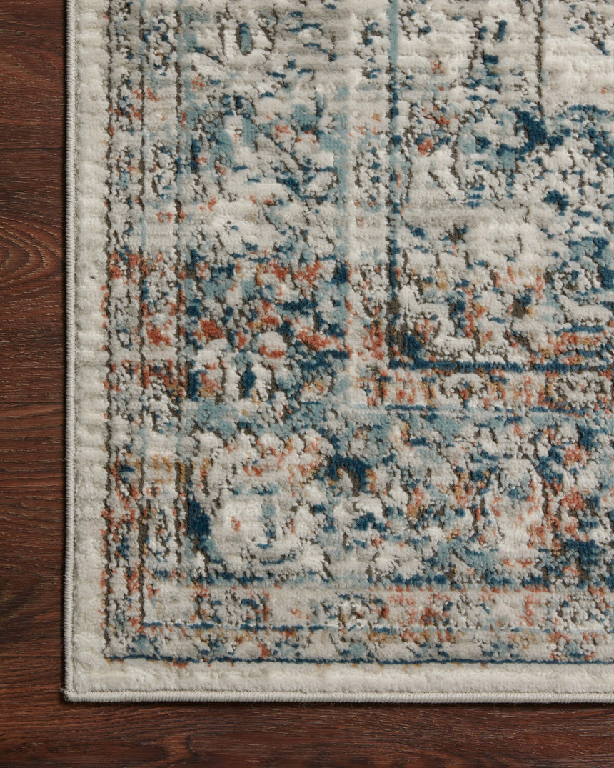 Bianca Rug 10 | Ivory / Ocean