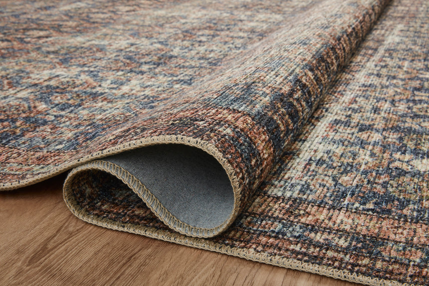 Billie Rug 02 | Ocean / Brick