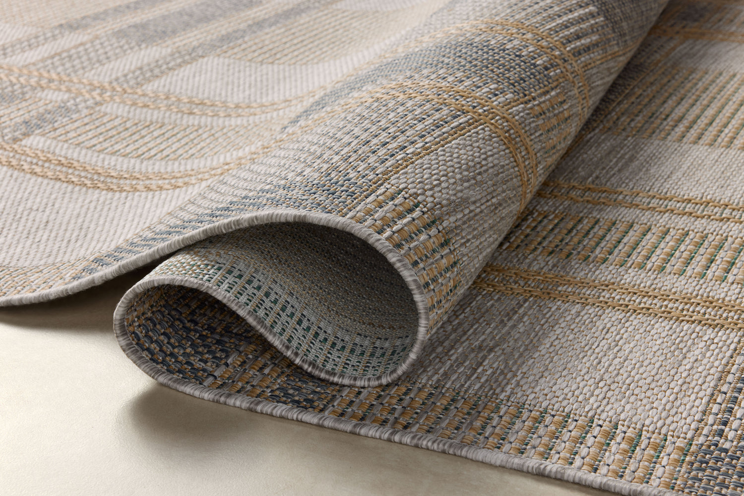 Birch Rug 05 | Bone / Gold