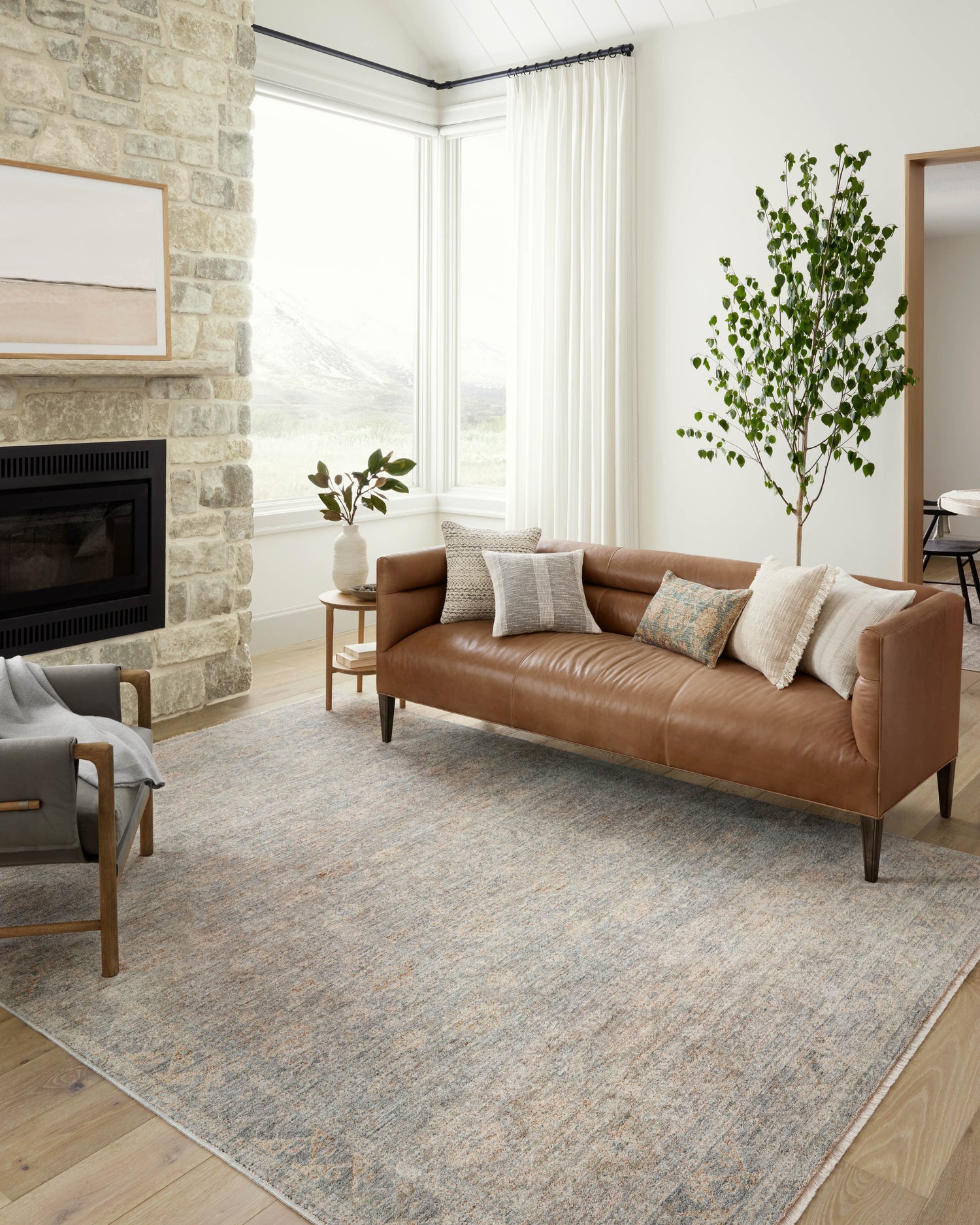 Blake Rug 01 | Sky / Beige