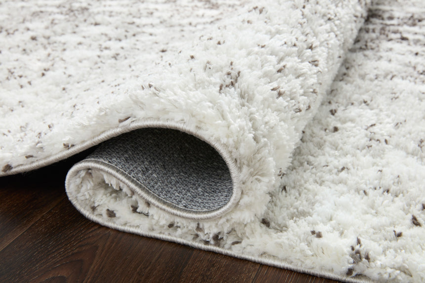 Bliss Shag Rug 01 | Grey / White
