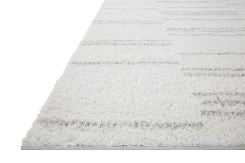 Bliss Shag Rug 02 | White / Grey