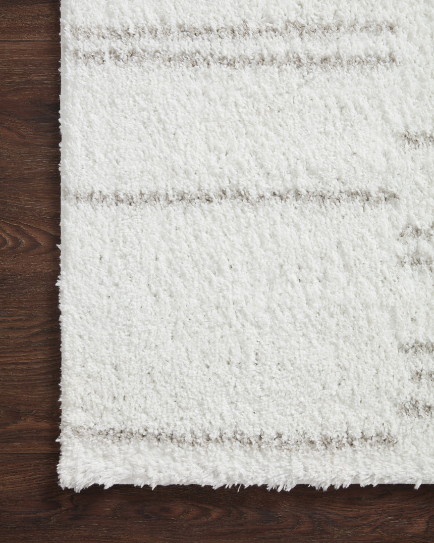 Bliss Shag Rug 02 | White / Grey