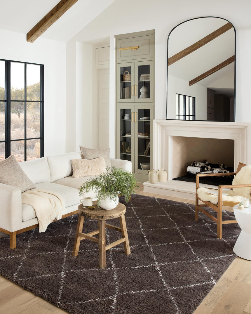 Bliss Shag Rug 04 | Bark / Grey