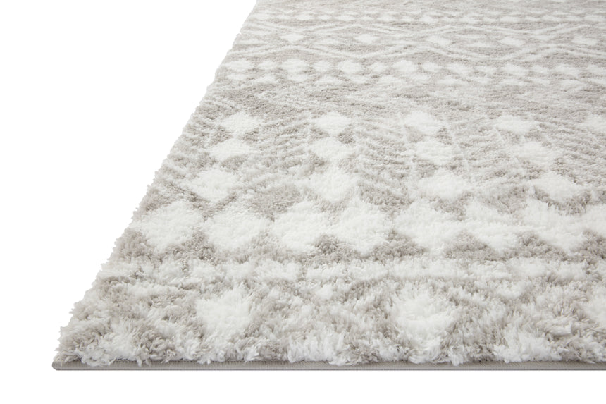 Bliss Shag Rug 05 | Grey / White