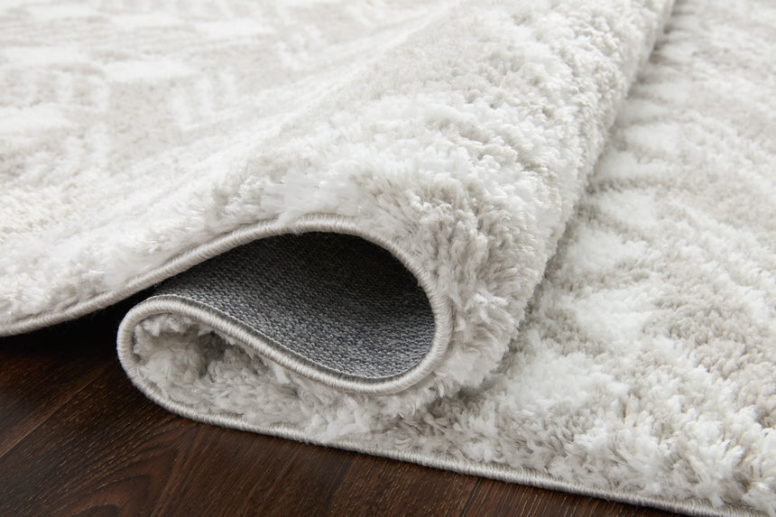 Bliss Shag Rug 05 | Grey / White