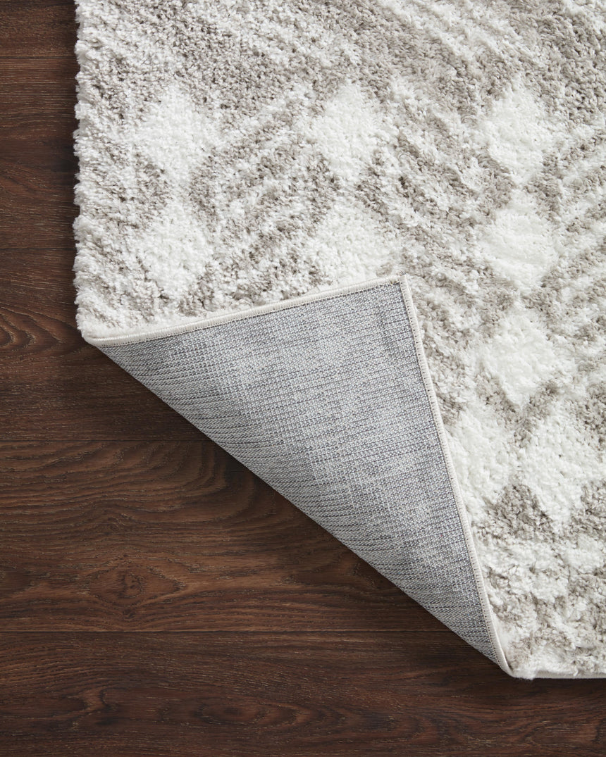 Bliss Shag Rug 05 | Grey / White