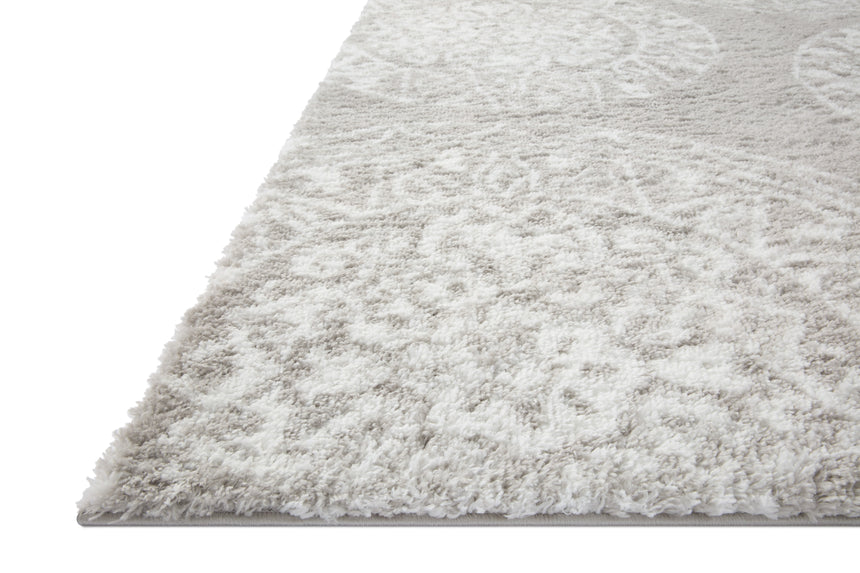 Bliss Shag Rug 06 | Grey / White