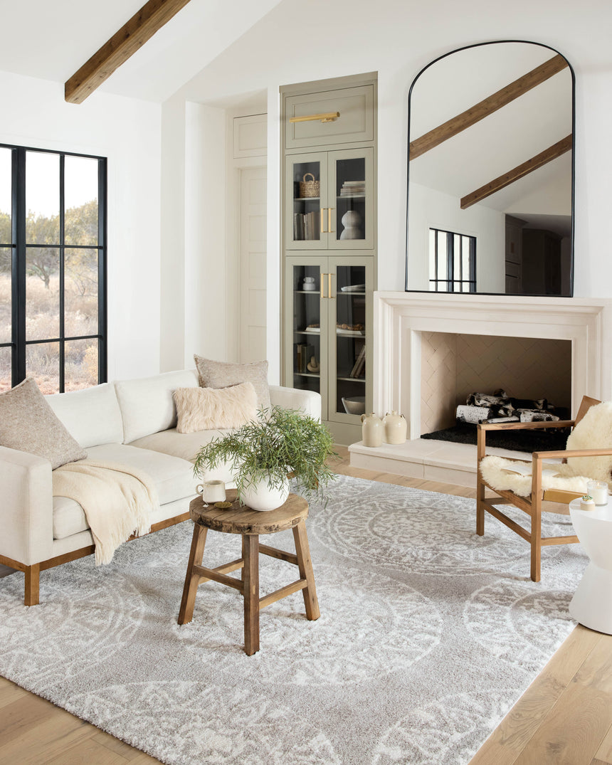 Bliss Shag Rug 06 | Grey / White