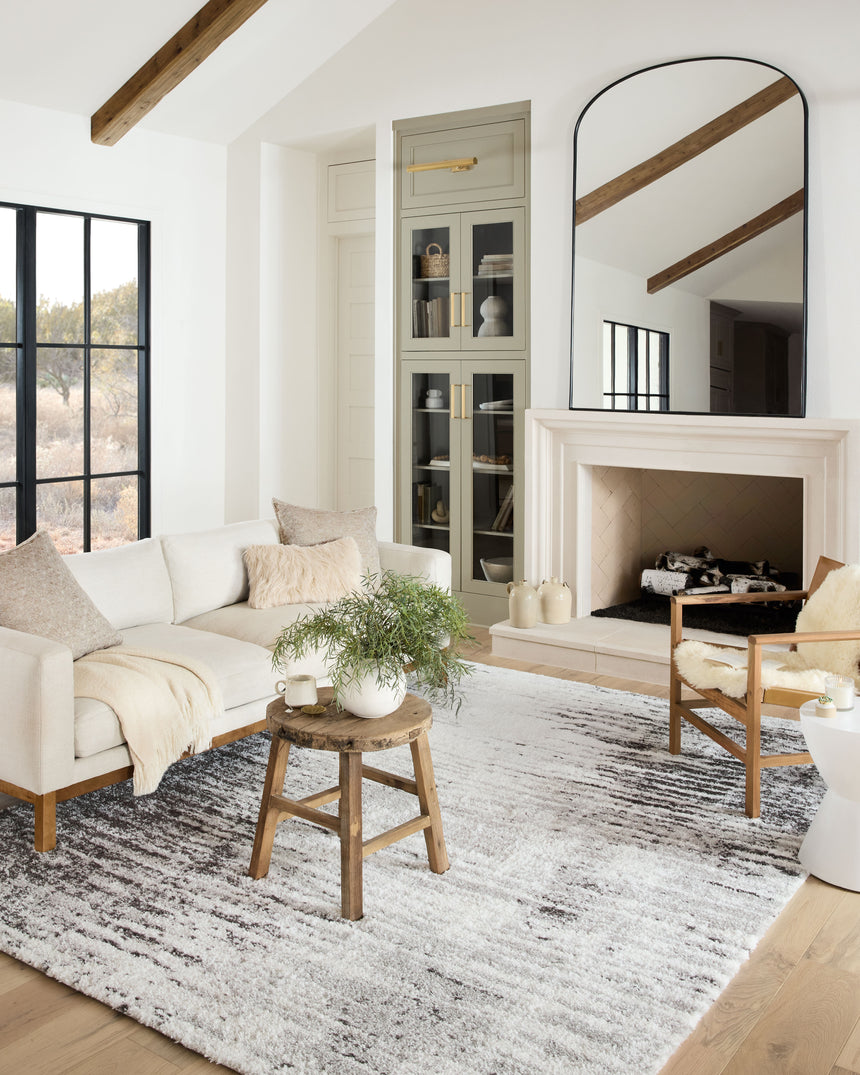 Bliss Shag Rug 07 | Grey / Cream