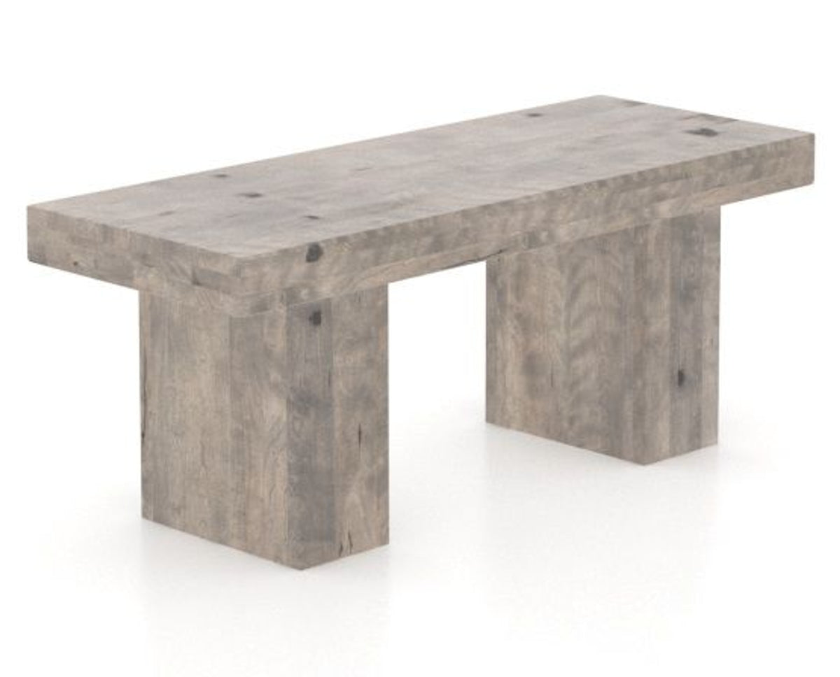 Canadel Loft Wood Bench 5054 in 42in Length, three-quarter view