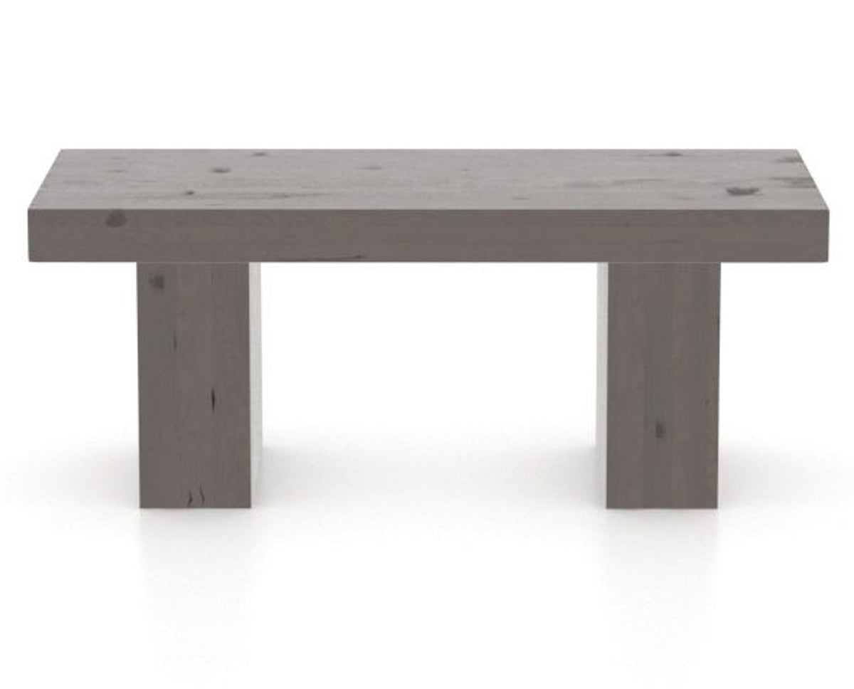 Canadel Loft Wood Bench 5054 in 29 Hazelnut Washed and 42in Length, front view