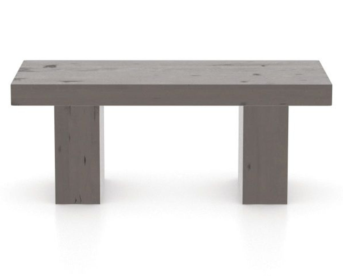 Canadel Loft Wood Bench 5054 in 29 Hazelnut Washed and 42in Length, back view