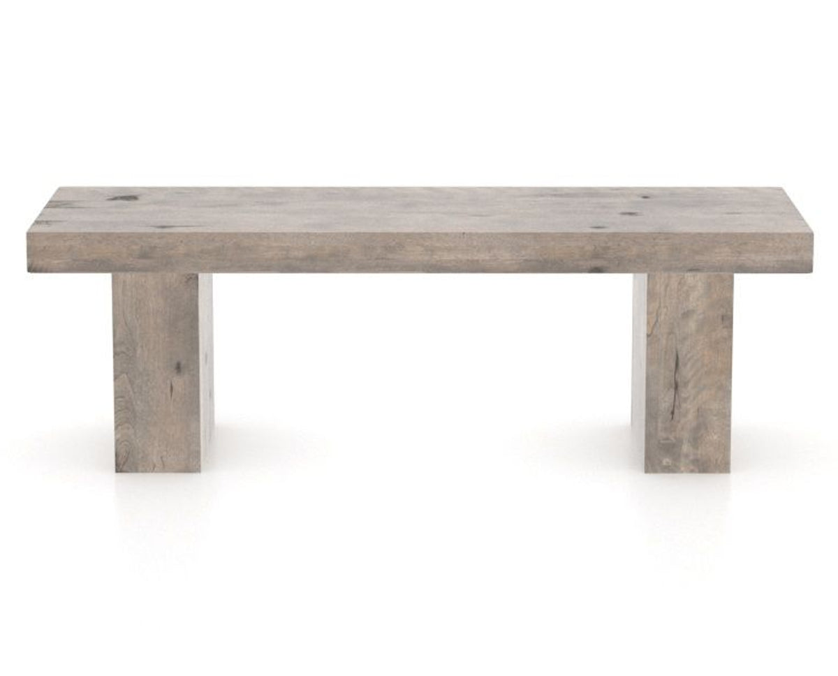 Canadel Loft Wood Bench 5054 in 54in Length, back view