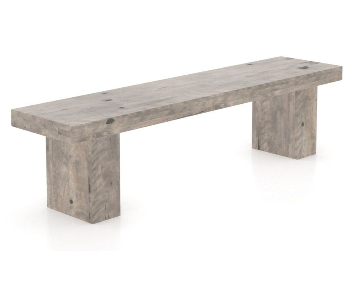 Canadel Loft Wood Bench 5054 in 70in Length, three-quarter view