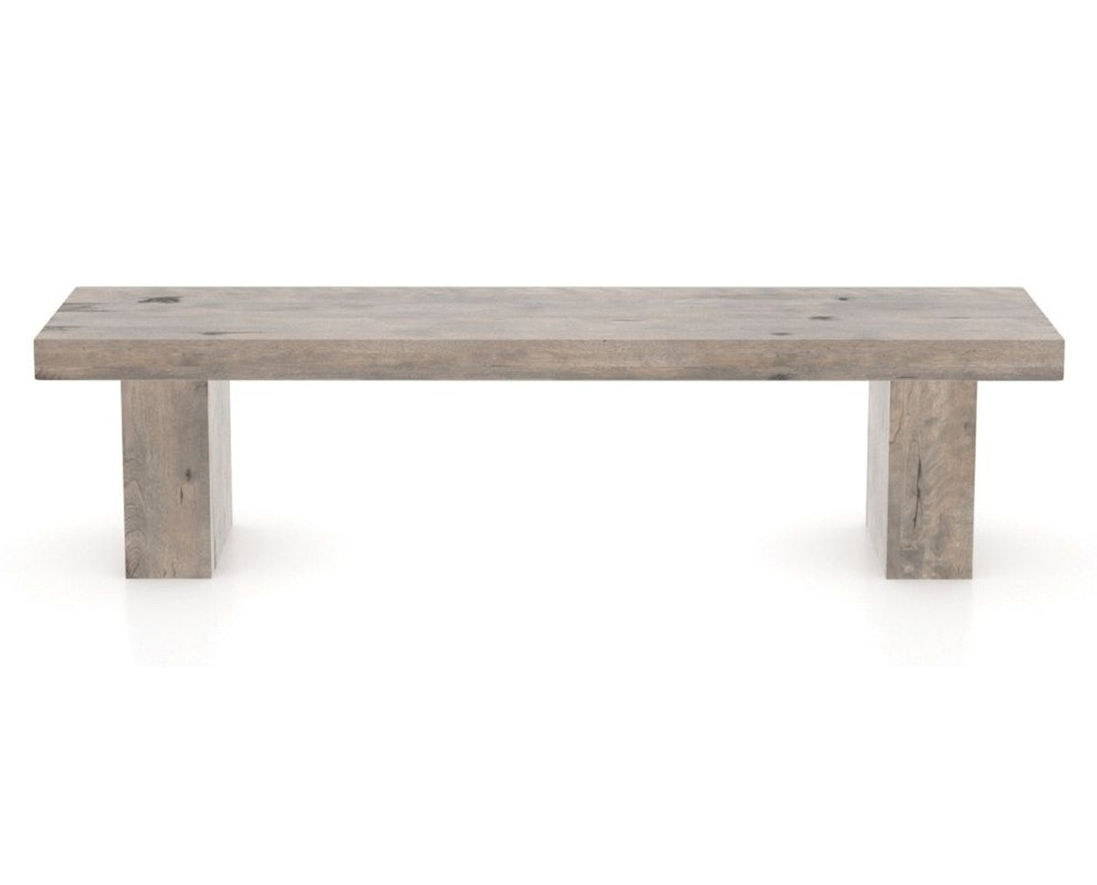 Canadel Loft Wood Bench 5054 in 70in Length, back view