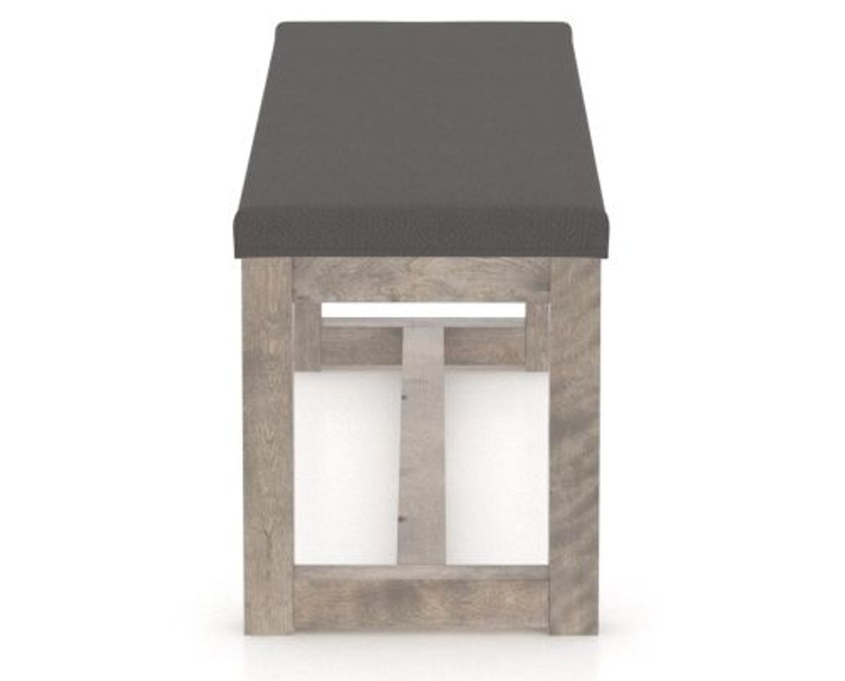 Canadel Loft Upholstered Bench 5070 in 46.5in Length, side view