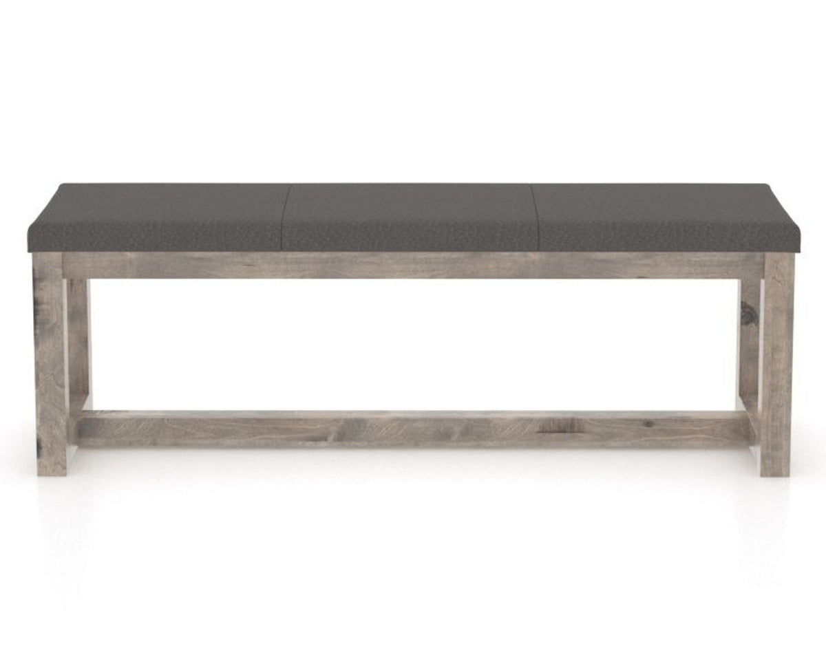 Canadel Loft Upholstered Bench 5070 in 56.5in Length, front view
