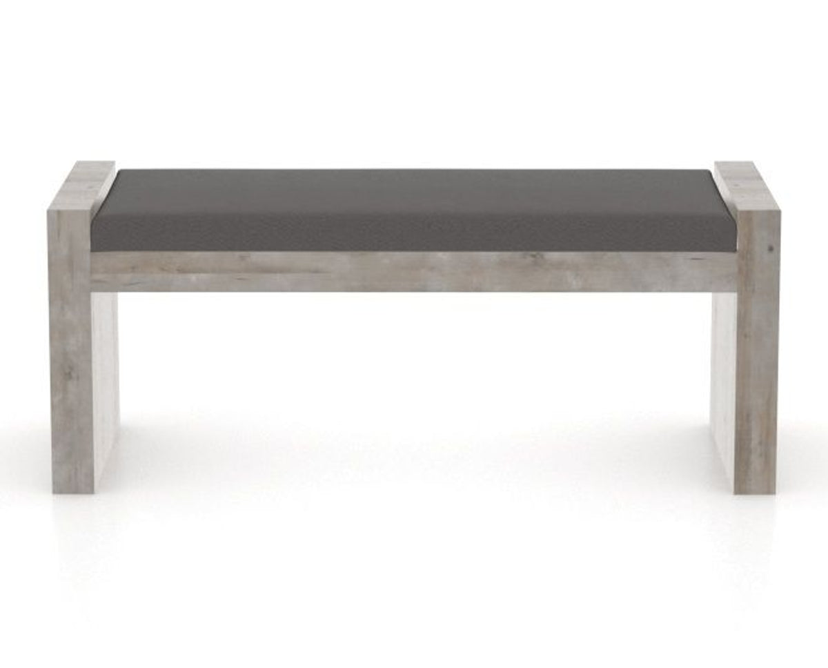 Canadel Loft Upholstered Bench 5073 in 46in Length, front view