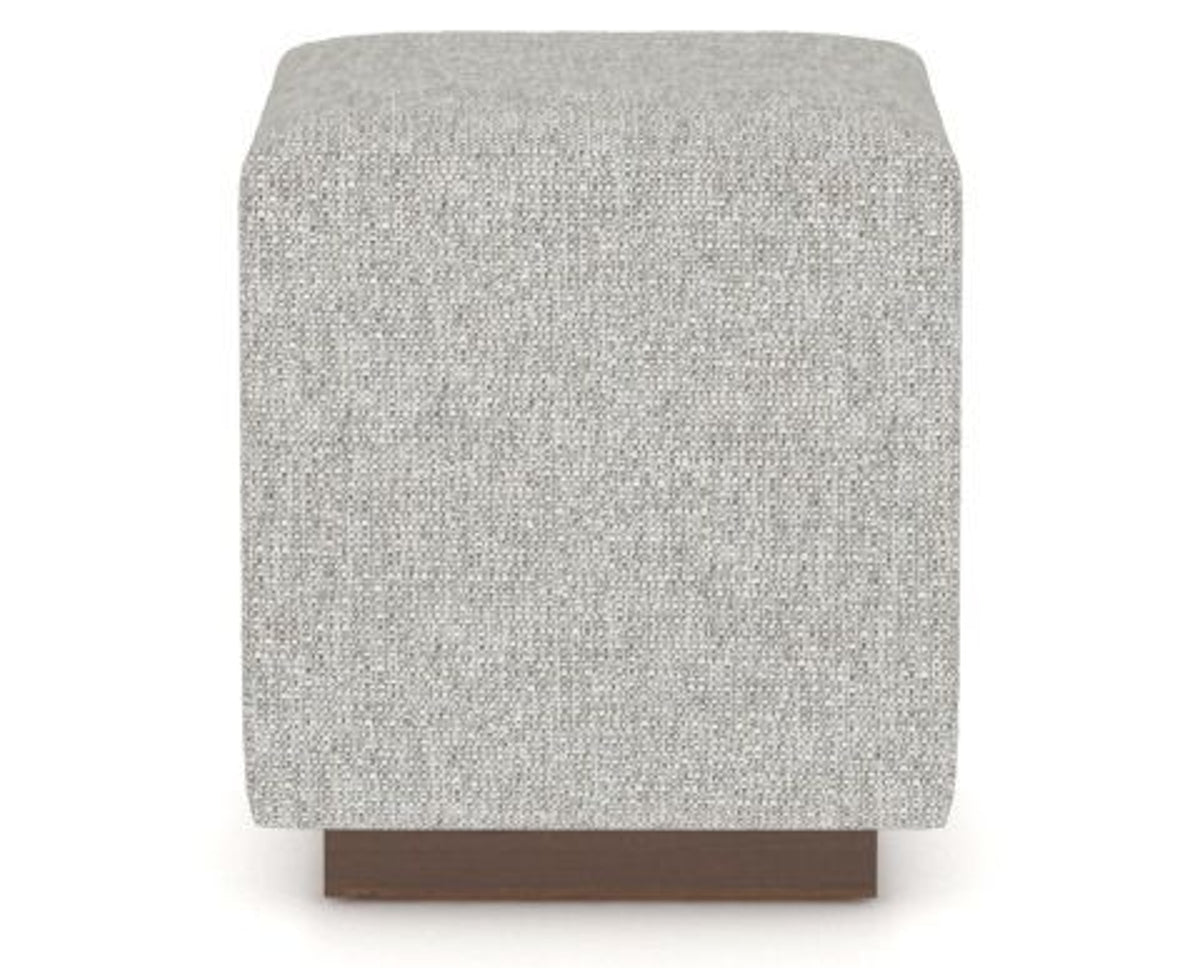 Canadel Loft Upholstered Bench 5169 in 7C Fabric and 19 Cognac Washed, front view