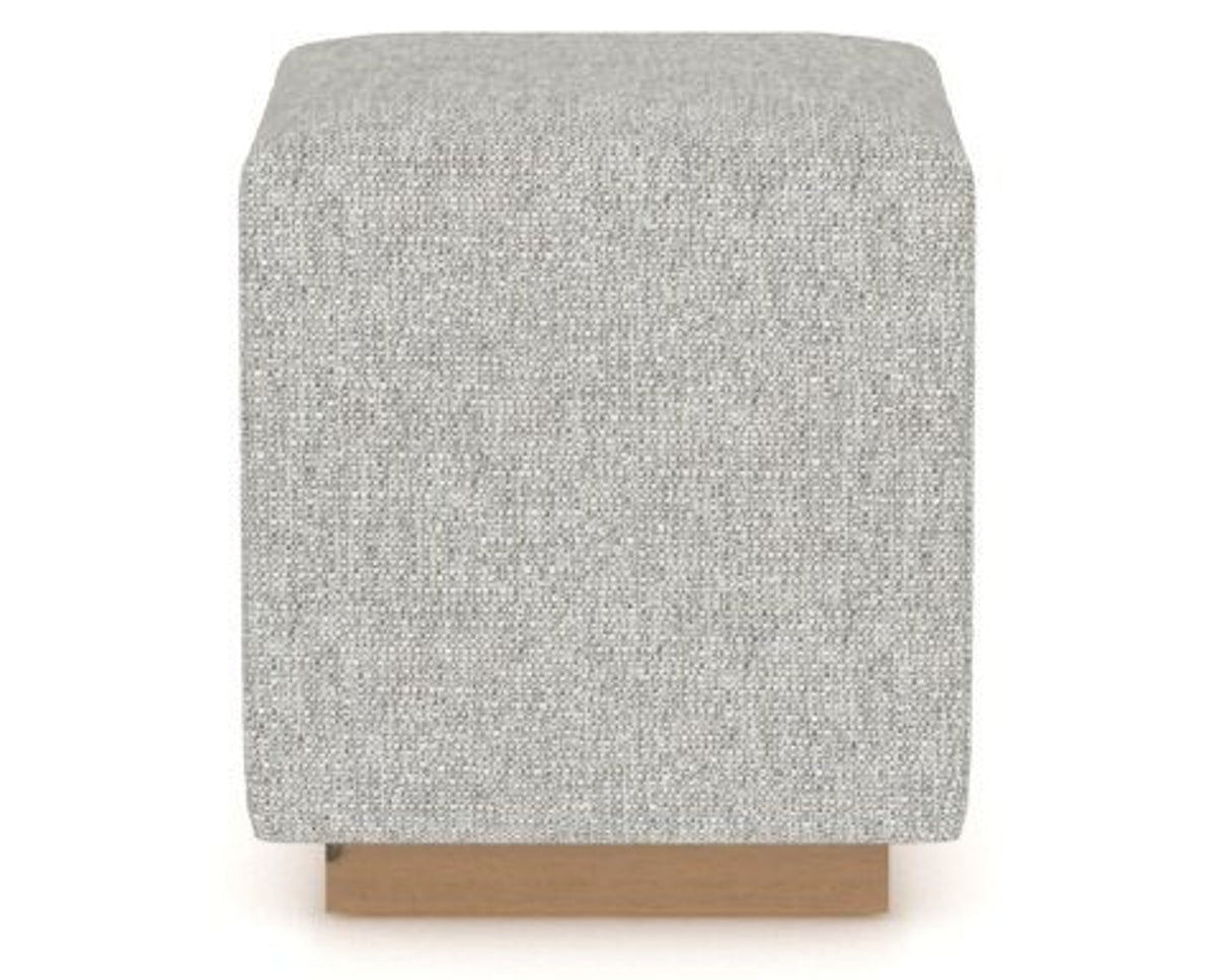 Canadel Loft Upholstered Bench 5169 in 7C Fabric and 20 Caramel Washed, back view