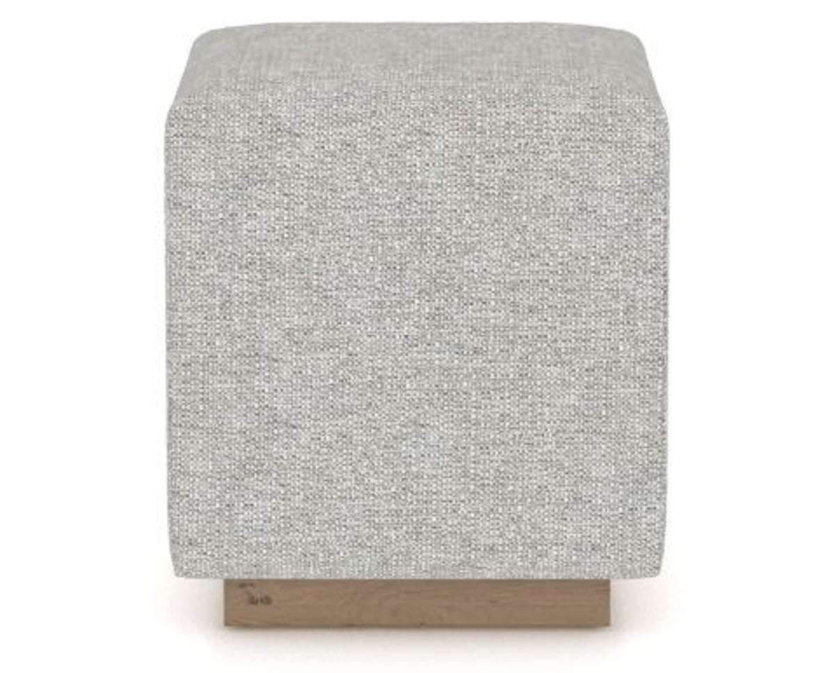 Canadel Loft Upholstered Bench 5169 in 7C Fabric and 25 Pecan Washed, side view