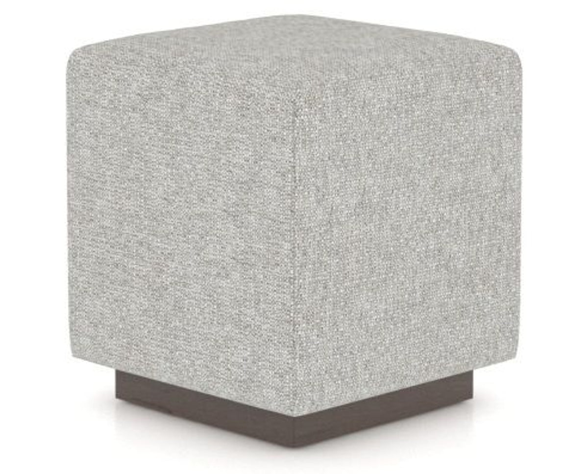 Canadel Loft Upholstered Bench 5169 in 7C Fabric and 29 Hazelnut Washed, three-quarter view