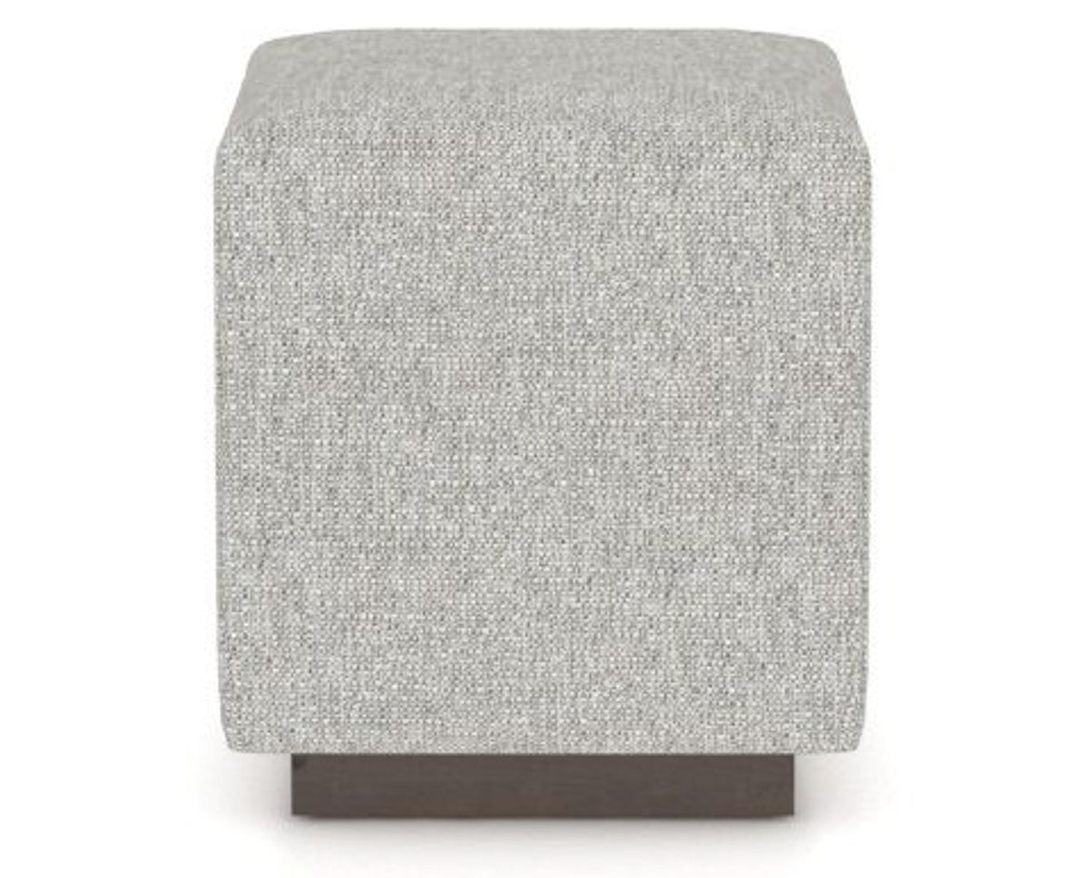 Canadel Loft Upholstered Bench 5169 in 7C Fabric and 29 Hazelnut Washed, back view