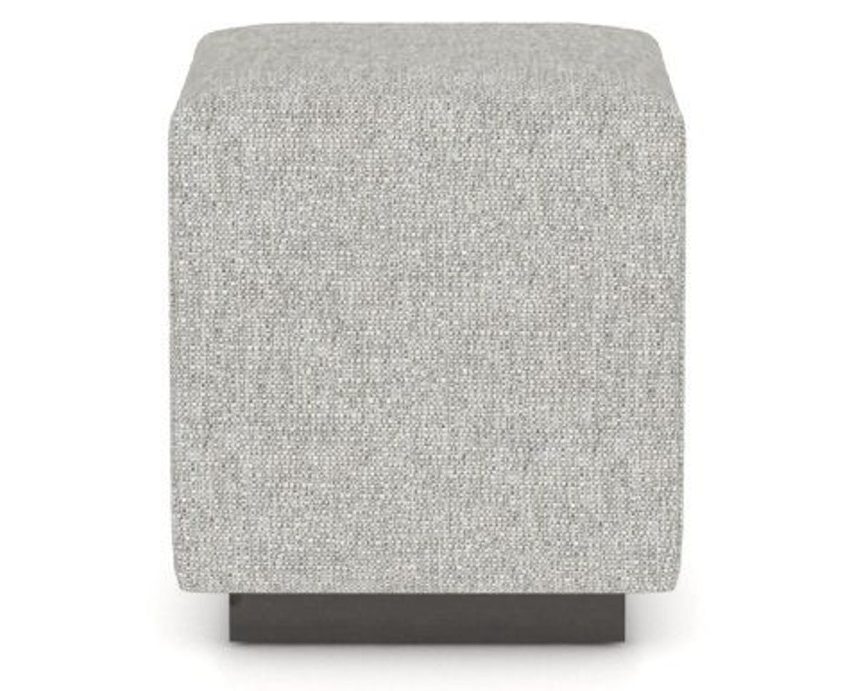 Canadel Loft Upholstered Bench 5169 in 7C Fabric and 59 Davy's Grey, back view
