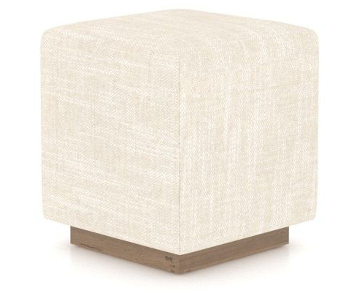 Canadel Loft Upholstered Bench 5169 in FT InsideOut® and 25 Pecan Washed, three-quarter view
