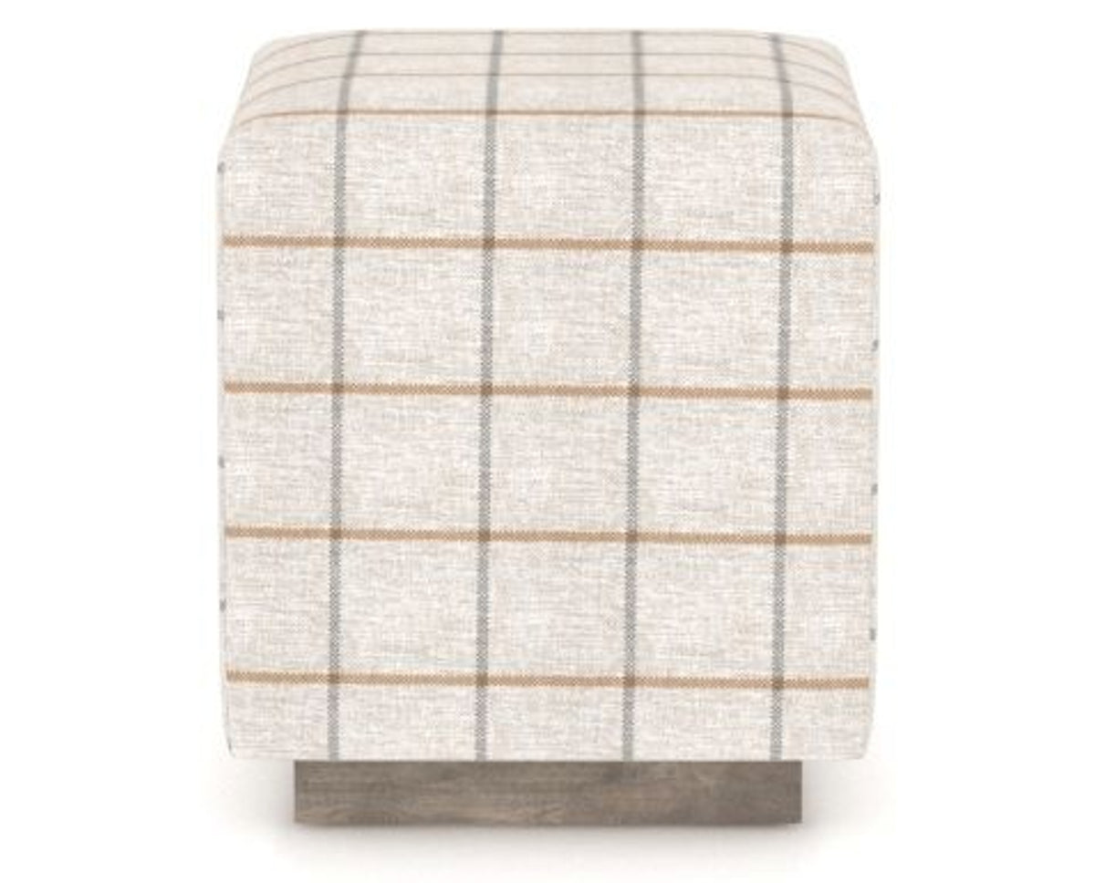 Canadel Loft Upholstered Bench 5169 in OZ Fabric and 08 Shadow, front view