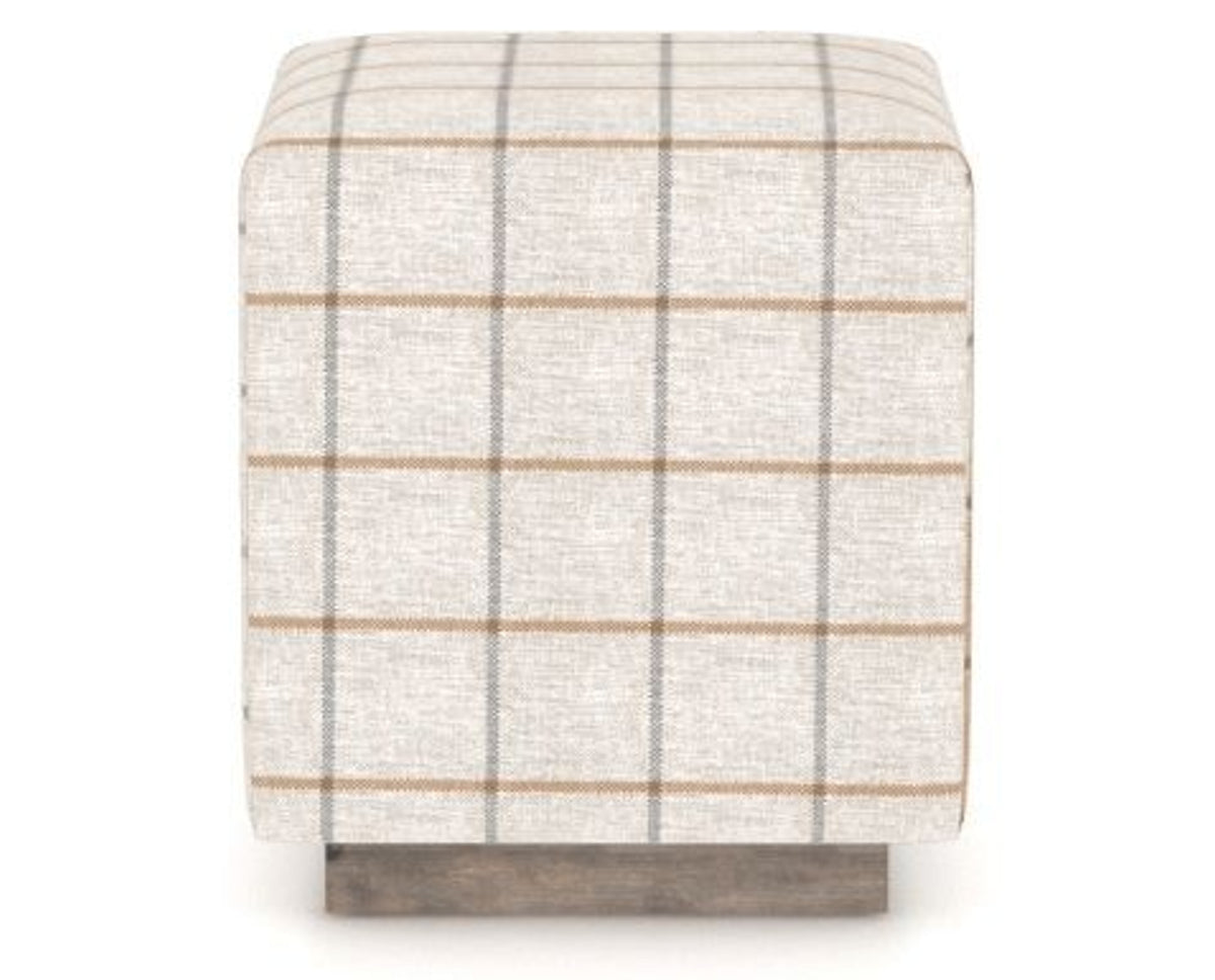 Canadel Loft Upholstered Bench 5169 in OZ Fabric and 08 Shadow, back view